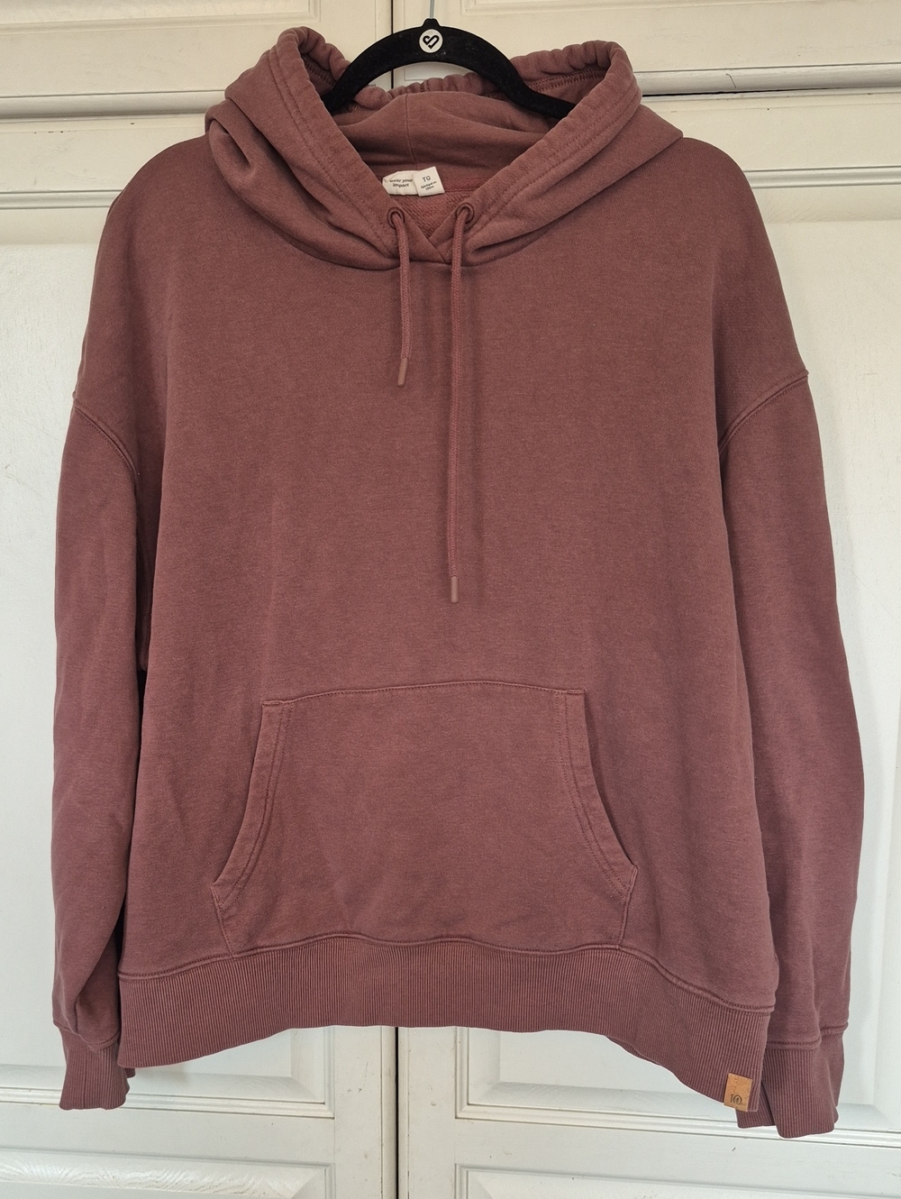 tentree Mauve-Pink Relaxed Pullover Hoodie